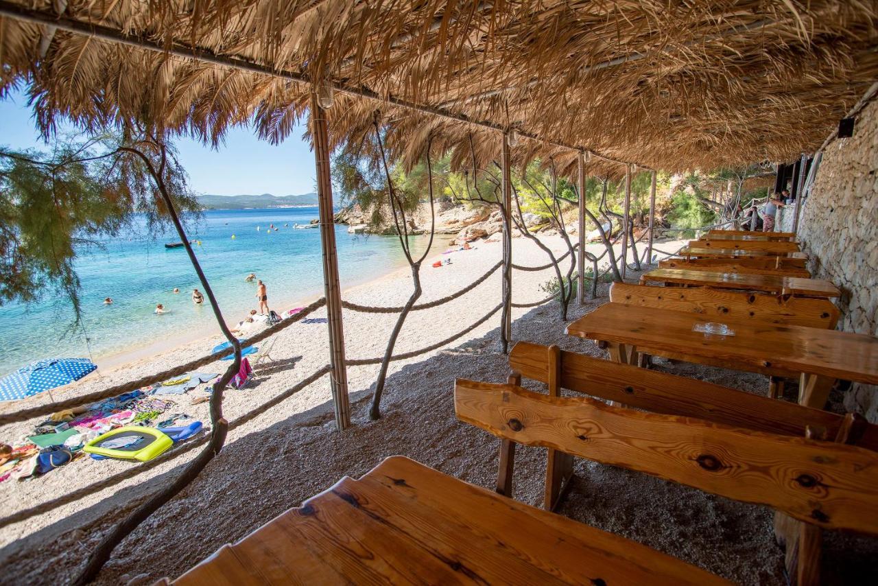 Beachfront Apartments Vala With A Swimming Pool Оребич Экстерьер фото